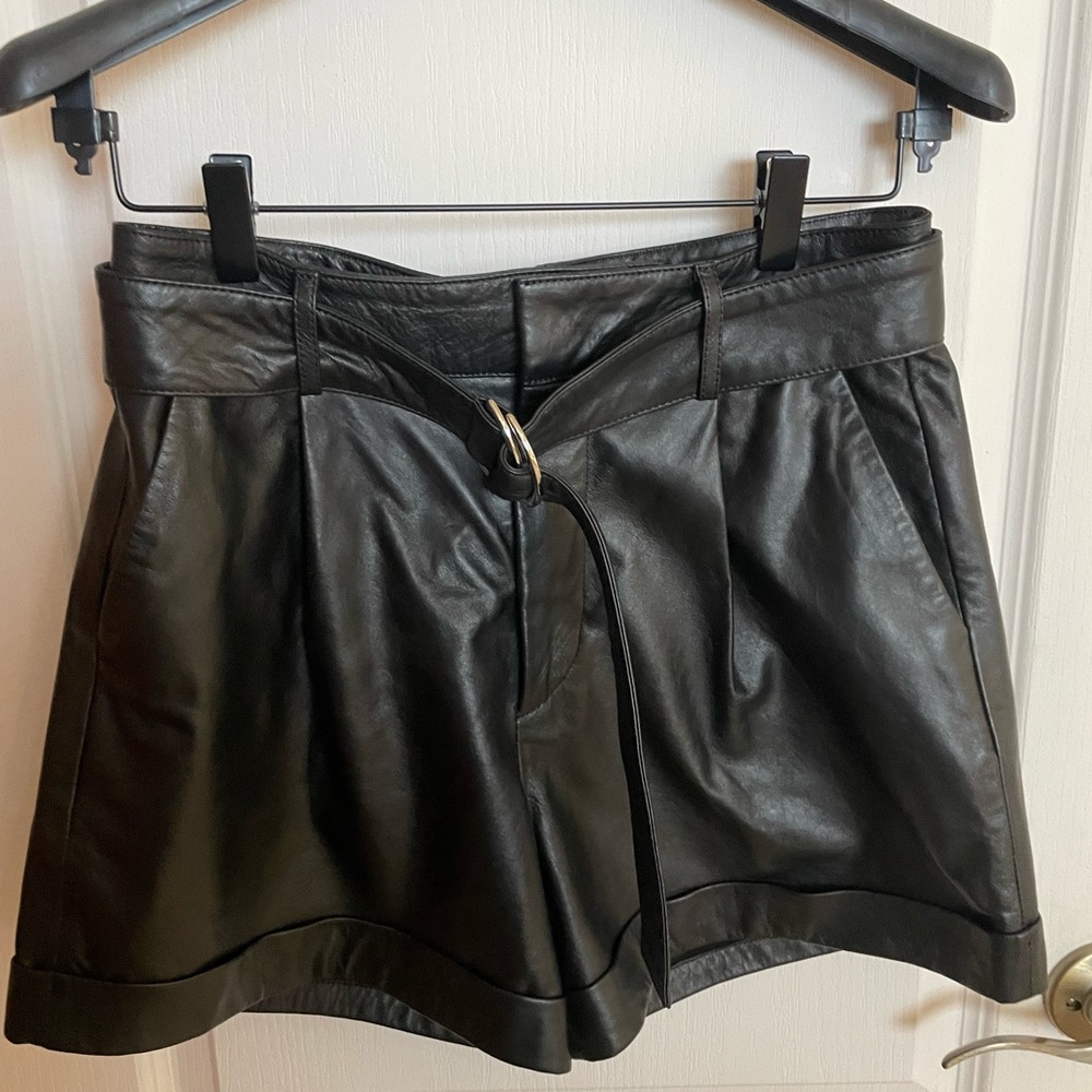 Brand new with tag Anine Bing leather short sz 36